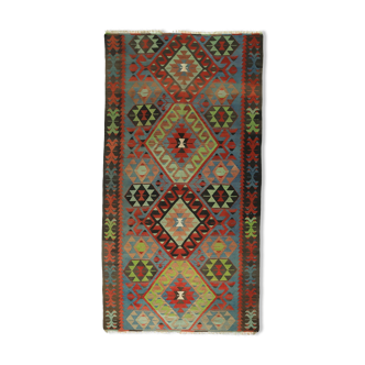 Tapis en kilim artisanal anatolien 320 cm x 169 cm