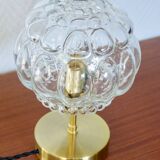 Bubbled glass lamp