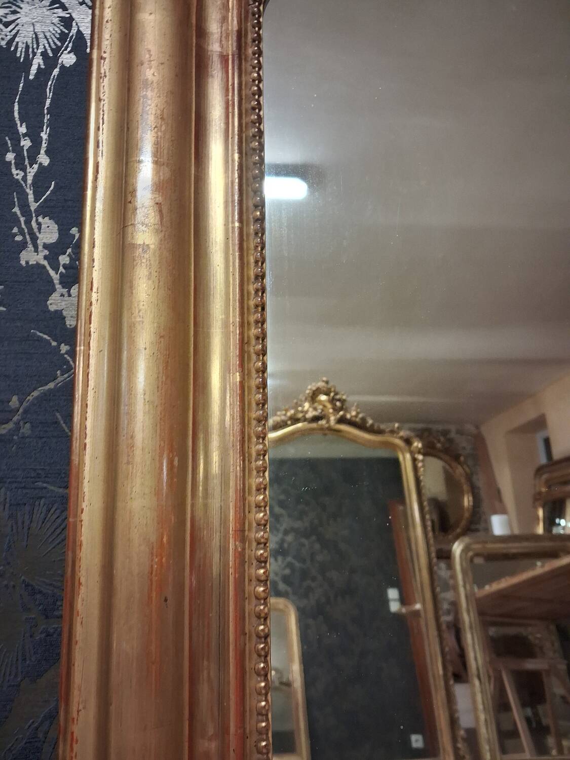 Louis Philippe period mirror, 119 x 70 cm