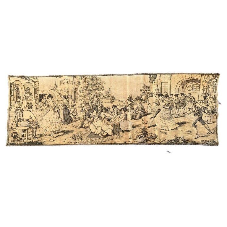 Antique French Jaquar Tapestry