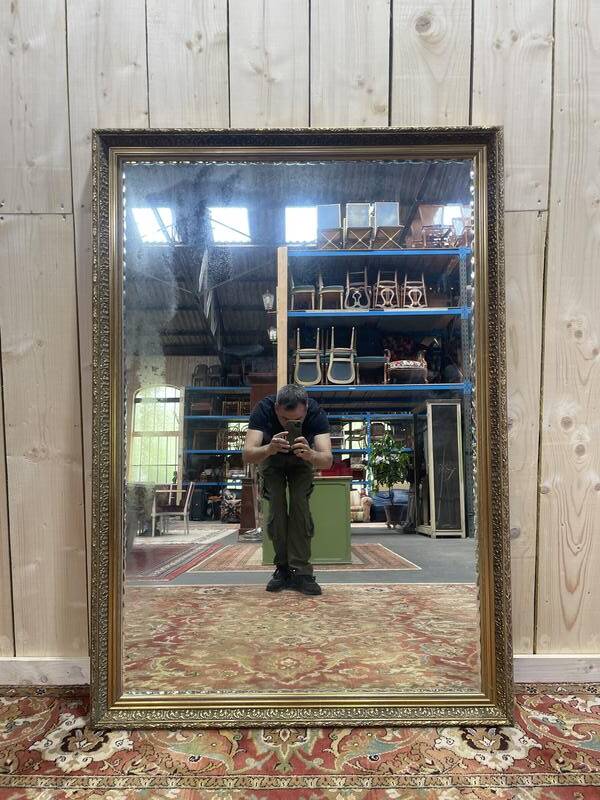 Miroir en bois doré de style Empire