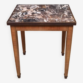 Small coffee table with marble top