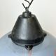 Industrial Grey Enamel and Cast Iron Pendant Light, 1960s