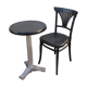 Table bistrot et sa chaise