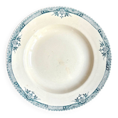 Longchamp hollow round dish in iron earth, "Lily" service