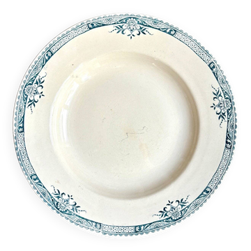 Longchamp hollow round dish in iron earth, "Lily" service