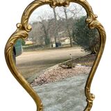 Vintage Louis XV style gilded wood mirror Baroque mirror