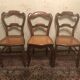 Lot de 6 chaises anciennes en bois