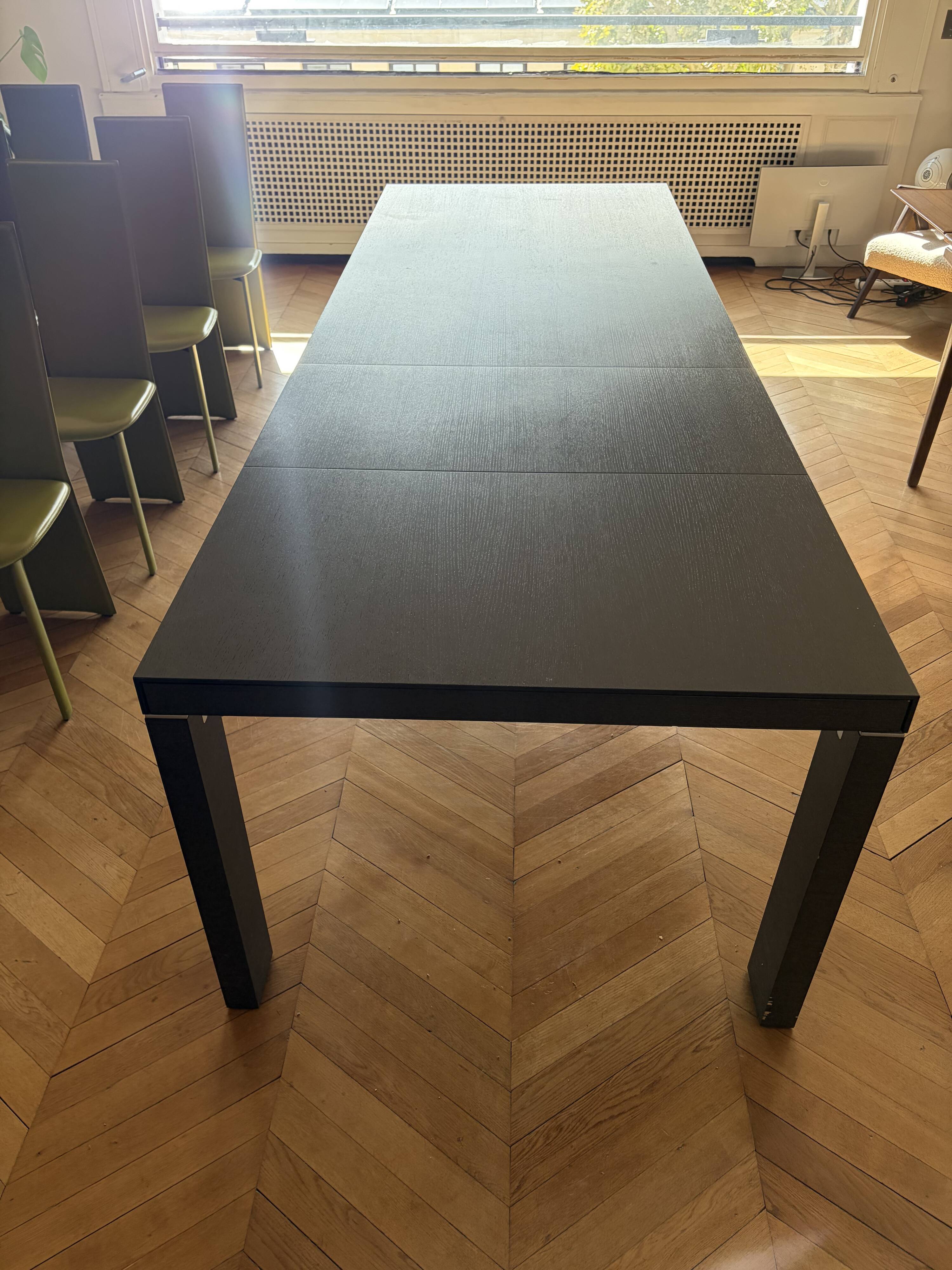 Dark Wenge Dining Table 170(+50+60) x 100 x 75