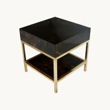 A pair of side tables by guy lefevre for jansen. france 70s.