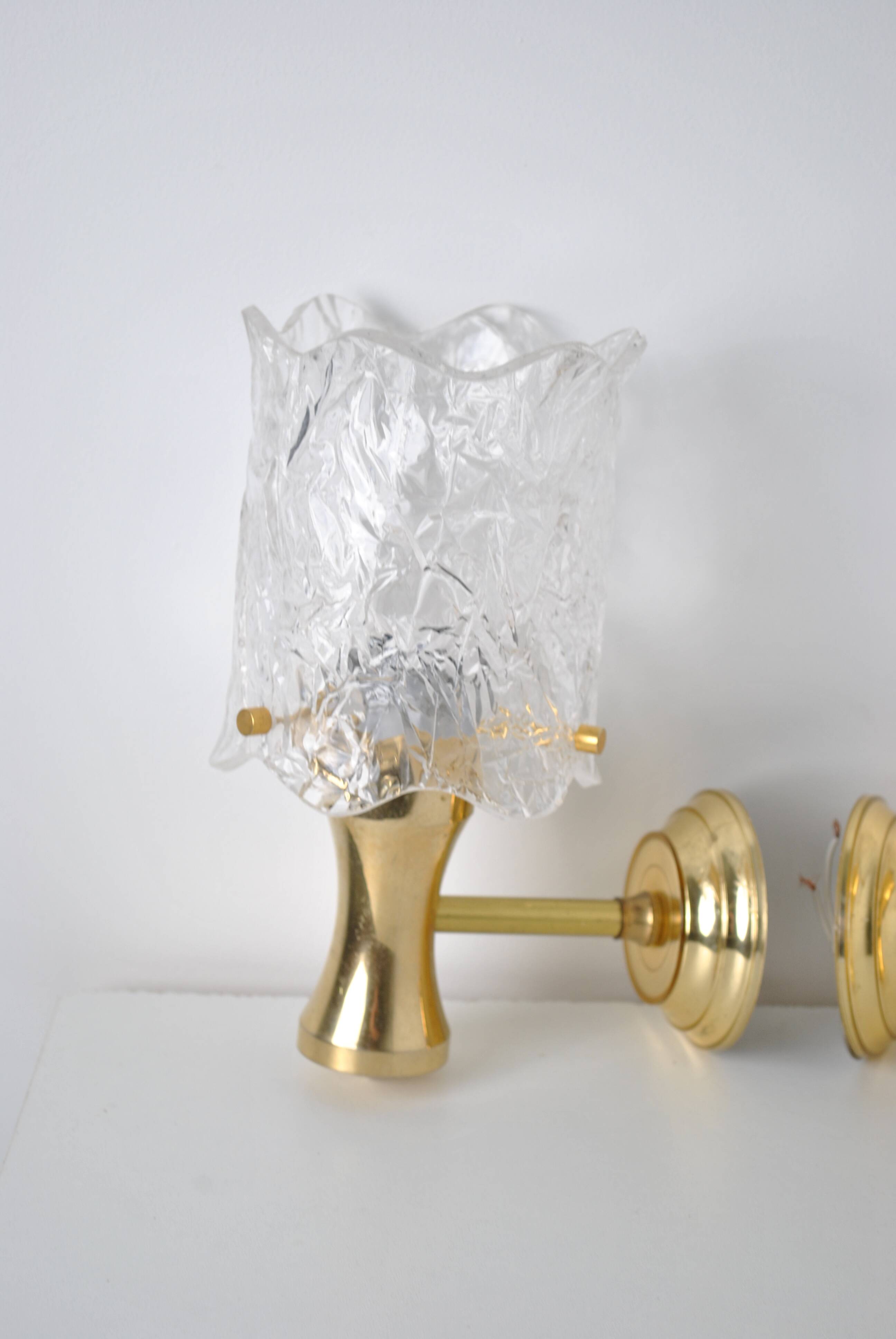 Pair of wall lights 1980