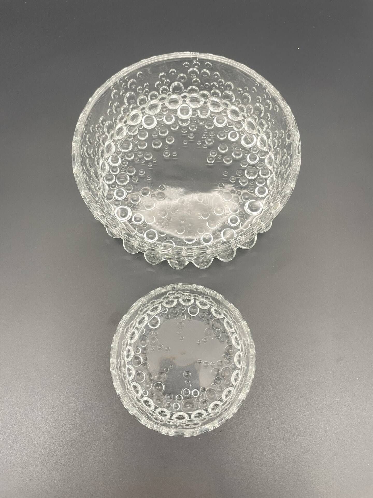 Large Walther Glas Bolero Bubbles bowl, 1970s