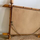 Turned Wood Barber Mirror