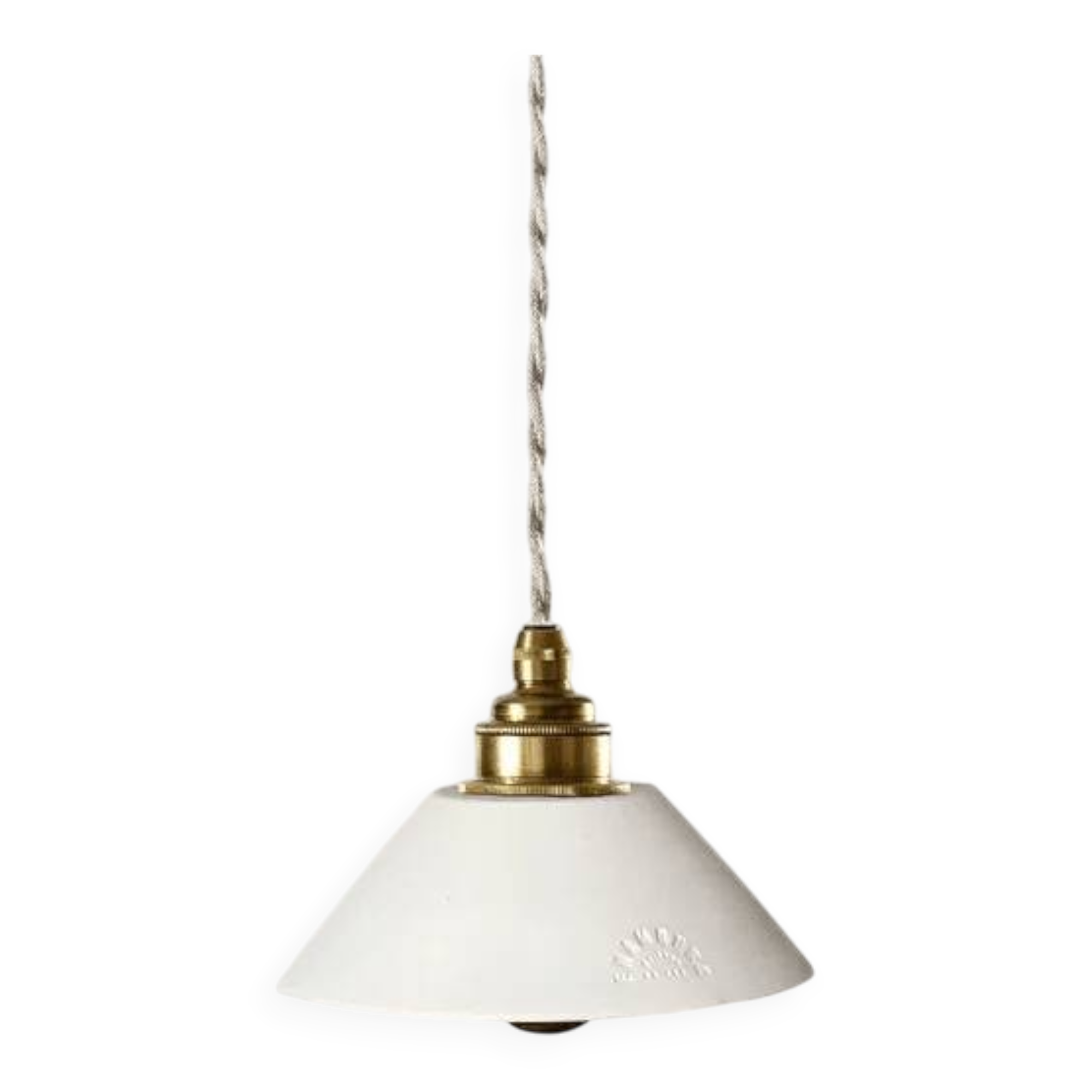 Pitchoun portable lamp in white terracotta