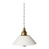 Pitchoun portable lamp in white terracotta