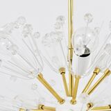 Lustres blowball Sputnik en laiton par Emil Stejnar, Rupert Nikoll, Autriche, années 1950