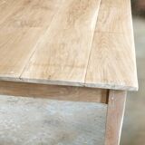 Large solid oak farmhouse table with two drawers 260 cm x 100 cm