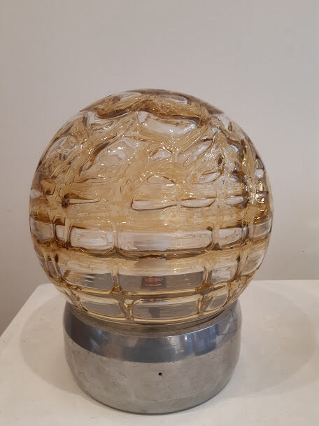 Lampe années 70 verre
