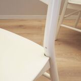 Set of four beech chairs, Italian design, 1970s, production: Italy