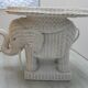 Rattan side table elephant