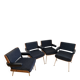 4 armchairs by Alain Richard from the 1970s.