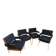 4 armchairs by Alain Richard from the 1970s.