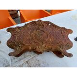 Set of 4 cast iron planters from 1900 from Charleville - Mézières, rockery style