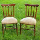 Set of english chairs from the 19th century