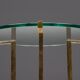 Side Table by Peter Ghyczy in Brass and Glass, Netherlands, 1970s