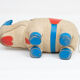 Jouet thérapeutique vintage rhinocéros par Renate Müller pour H. Josef Leven, Sonneberg, années 1960