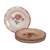 Service 6 dinner plates Digoin Sarreguemines 9181