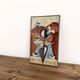 Decorative wall panel in glazed stoneware, 1970s