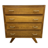 Chest of drawers with compass feet