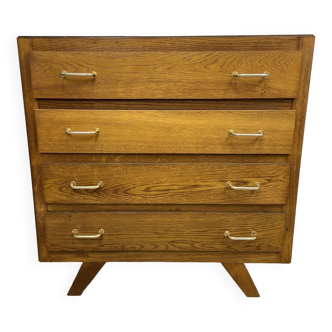 Chest of drawers with compass feet