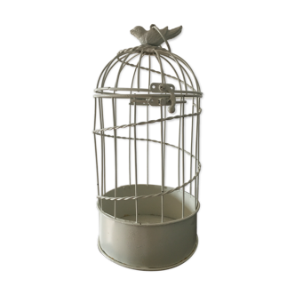 Cage à oiseaux décorative en métal