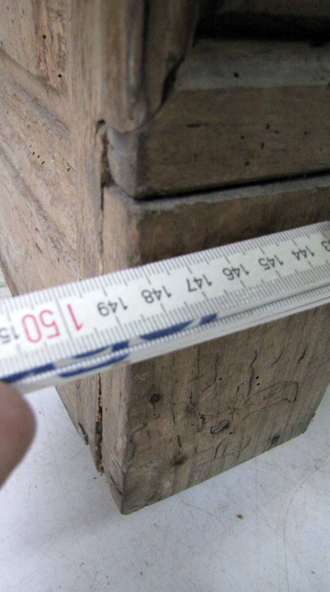 Antique baroque cabinet in solid oak