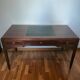 Antique Art Deco Desk Solid Oak - Leather Desk Mat - Cabinetmaker Quality