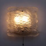 Wall lamp of frosted glass, 1960 Germany