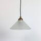 Vintage Art Deco Revival Pendant light glass brass