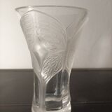 Crystal butterfly vase D Arques