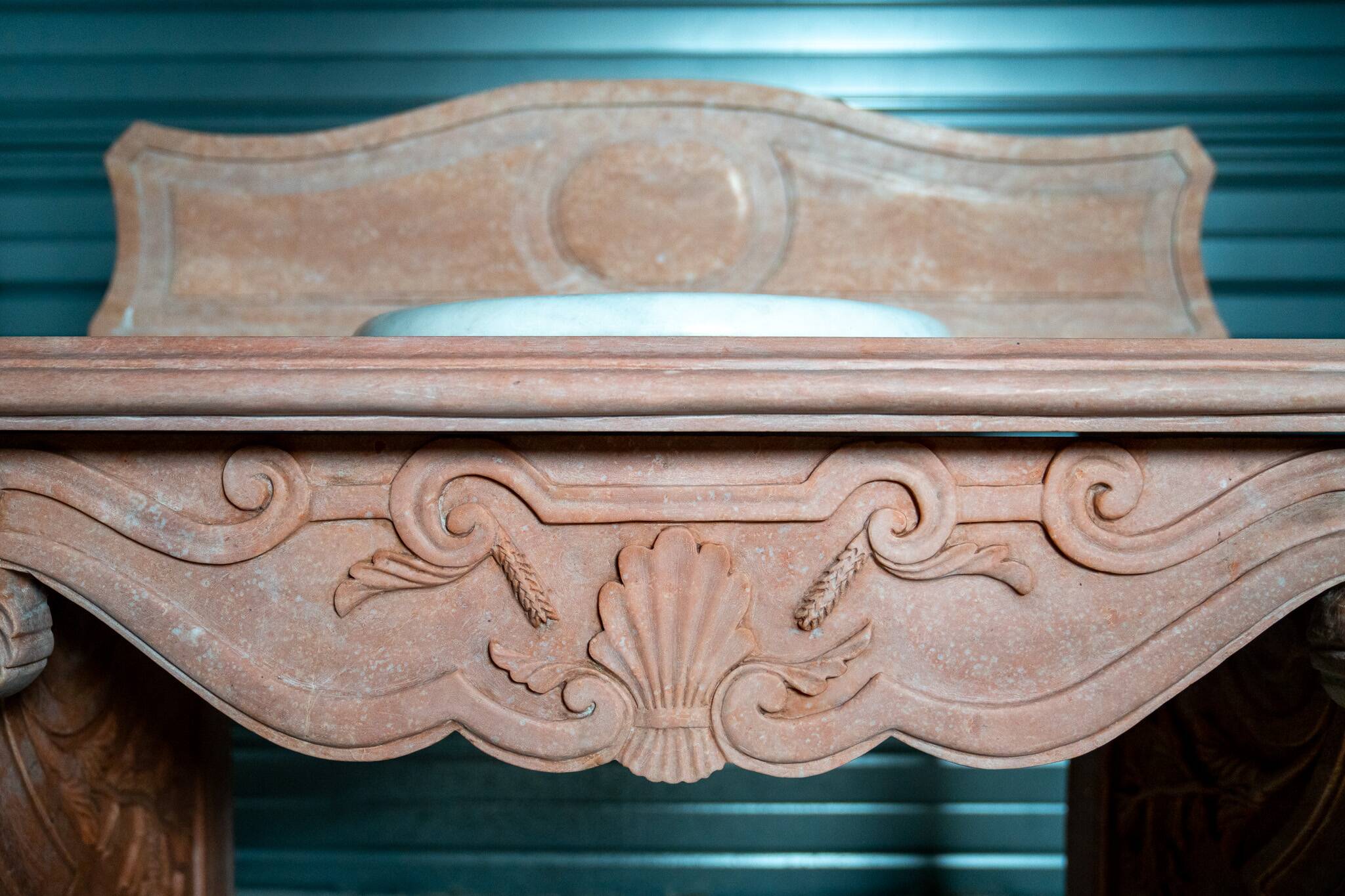 Louis XV style marble vanity unit