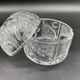 Bohemian crystal bonbonnière 24% PbO – Bohemia Czechoslovakia – Box