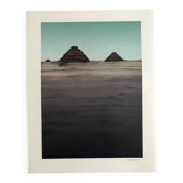 Alain le foll khéops, kephren, 1978. lithographie originale signé au crayon