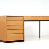 Bureau chêne modulable par Dieter Waeckerlin 1960's
