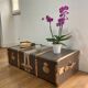 Renovated 1940s old trunk – Vintage coffee table