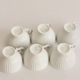 Set of six coffee cups and saucers, Karlskrona, Sweden, 1950s