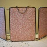 Vintage circa 1960 triptych mirror 18x24cm