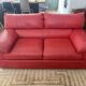 Ligne Roset Claude Brisson Utah Copper Leather Sofa