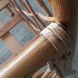 Bed in rattan