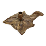 Art Nouveau Style Candlestick Leaf Shape, mid-century